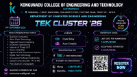 TekCluster 2026 CSE Symposium Poster